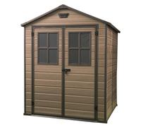 Keter Scala 8X6 Ft Apex Plastic 2 Door Shed With Floor & 2 Windows