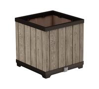Keter Signature 45.5cm Square Resin Brown Planter