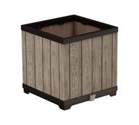 Keter Signature Ashwood Drainage Basin Square Planter & Water Tray