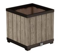 Keter SIGNATURE Knock Down Square Planter Ashwood Multicolour