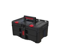 Keter Stack-n-Roll Two Drawer Tool Box for Small Parts and Power Tool Accessories, Fits Keter Modular Tool Storage System