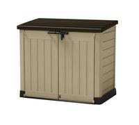 Keter Store It Out Max 1200L Large Garden Shed Outdoor Storage Box Beige/Brown