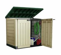 Keter Store It Out Max Garden Storage Shed Outdoor DIY Tools 1200L Beige/Green