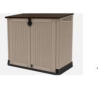 Keter Store-It Out Midi Garden Storage Shed, Beige and Brown, 130 x 74 x 110 cm