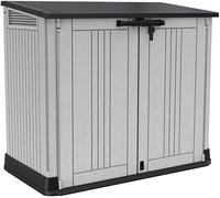 Keter Store It Out Nova Outdoor Garden Furniture Storage Shed Light Grey with...