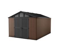 Keter Stronghold 10x15ft - Brown, All Weather Resistant, Easy to Clean