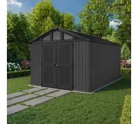 Keter Stronghold 10X15Ft Outdoor Garden Storage Shed Grey Wood Effect Resin
