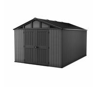 Keter Stronghold Apex Outdoor Garden Storage Shed Grey - 10 x 15ft