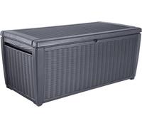 Patio Storage Deck Box Bench Keter Sumatra 511 Liter Outdoor, Anthracite Grey