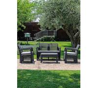 Keter Tarifa Lounge Set Black