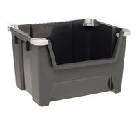 Keter Tool Box Black Durable Robust Stackable 45L Ideal for Home