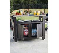 Keter Unity Double BBQ Table - Anthracite Grey, Grey