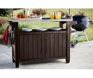 Keter Unity Xl Outdoor Kitchen Cart With Storage - Brown