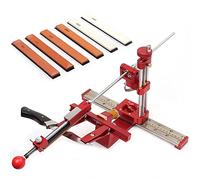 KETIPED Professional Knife Sharpener with 6 Whetstones,360° Flipping Angle Adjustable Design,Fixed-Angle High Precision Grinder Sharpening with Dual Clamps,072R