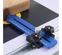 KETIPED Thin Rip Jig Table Saw Jig Guide for Quick Making Isometric Strip Cutting Woodworking Tools, Fast Adjustable Thin Rip Guide for Table Saw Band Saw Router Table with 3/8" and 3/4" T-Slot,MG-48