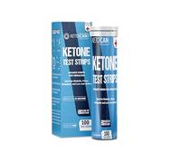 Keto CAN Ketone Test Strips, 100 Test Strips, Made in UK, Aluminium Tube, IVD Certified Lab Grade, Reagent Strips for Urinalysis