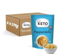 Keto Chef Pappardelle Pasta Instant Noodles 270g (Pack of 5) - Konjac Vegan Pasta Kit, Zero Carb & Sugar, Shirataki, Free-from & Fat Free, Suitable for Vegans, Low Calorie Diet Food, Ready to Eat