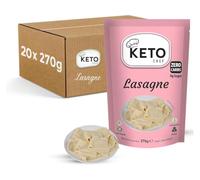 Keto Chef Shirataki Konjac Lasagne Pasta Sheets 270g (Pack of 24)- Odour Free, Low Calorie & Fat Free, High Fibre, Keto Friendly, Vegan & Gluten Free, Low Carb Pasta Sheets | Ready to Eat Instant Food