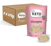 Keto Chef Shirataki Konjac Lasagne Pasta Sheets 270g (Pack of 5)- Odour Free, Low Calorie & Fat Free, High Fibre, Keto Friendly, Vegan & Gluten Free, Low Carb Pasta Sheets | Ready to Eat Instant Food