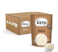 Keto Chef Thick Instant Udon Shirataki Noodles (Pack of 5 x 270g) | Konjac Vegan Noodles | Zero Fat | Zero Sugar | Low Carb | Low Calorie | Ready to Eat