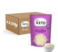 Keto Chef Vegan Slim Noodles (Pack of 5, 270g) - Microwaveable, Free-from Konjac Instant Noodle, Zero Carbohydrates & Sugar, Shirataki, Paleo Friendly Healthy Low Calorie Diet, Ready to Eat