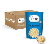 Keto Chef Vegan Slim Spaghetti Pasta (Pack of 5, 270g) - Paleo Friendly Instant Konjac Pasta, Zero Fat, Shirataki, Sugar & Carbs, Free-from, Healthy Diet Low Calorie Food, Ready to Eat