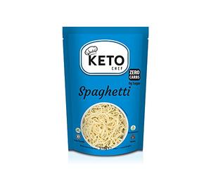 Keto Chef Vegan Slim Spaghetti Pasta - Paleo Friendly Instant Konjac Pasta, Zero Fat, Shirataki, Sugar & Carbs, Free-From, Healthy Diet Low Calorie Food | Ready to Eat (270g)