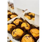 Keto Chefs Low Carb 6 x Fully Keto 90% Belgium Dark Chocolate Chip & Vanilla Muffins Freshly Baked 600g x 2 Packs