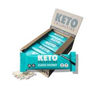 Keto Collective Keto Coconut Bars 15x40g | Keto Snacks | 2g Net Carbs | Low Carb Snacks I High Fibre I Source of Protein I Only 4 Natural Ingredients I Gluten Free I Vegan