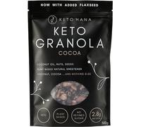 Keto Hana Cocoa Keto Granola Keto Diet Vegan Grain Free Dairy Free Plant Based No Refined Sugars Gluten Free 2.2g Net Carbs Breakfast Cereal - 300gr/0.6lbs