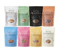 Keto Hana Grain Free Breakfast Granola Cereal Variety Bundle with All 8 Keto Diet Flavours Includes 8 x 300gr Bags