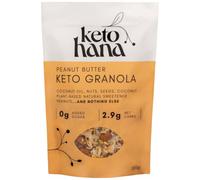 Keto Hana Peanut Butter Keto Granola, Low Carb, 2.9g Net Carbs, 600g
