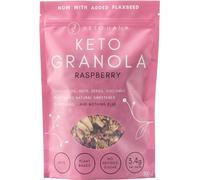 Keto Hana Raspberry Keto Granola Keto Diet Vegan Grain Free Dairy Free Plant Based No Refined Sugars Gluten Free 2g Net Carbs Breakfast Cereal - 300gr/0.6lbs
