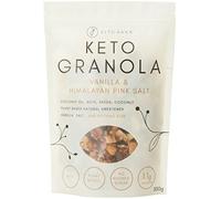 Keto Hana Vanilla & Pink Himalyan Salt Breakfast, Snacking Granola, Just 2.7g Net Carbs, High Protein, Healthy Keto Diet Granola (Two 300g/0.6lbs Bags)