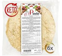 Keto Protein Wraps Line@ - 0,3g Sugars, 8,8g Protein per wrap - Tortillas Keto Snack, high Protein, Low Calories (6 Wraps (1 pack, 240g))