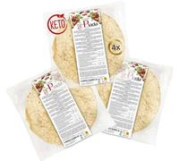 Keto Protein Wraps Line@ - 0,3g Sugars, 8,8g Protein per wrap - Tortillas Keto Snack, high Protein, Low Calories (12 Wraps (3 pack, 480g))