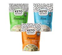 Keto Skinny (Pack of 6, 270 g) Made from Gluten Free Organic Konjac Flour, Paleo Friendly - Zero Sugar & Carbohydrate, Shirataki, Low Calorie Food