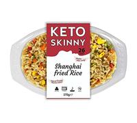 Keto Skinny Shanghai Fried Rice (Pack of 4, 370g) - Konjac Rice, Shirataki, Low Calorie, Low Sugar, Low Carb, High Protein, Plant Based, Keto Diet, Fresh Ready Meals
