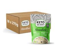 Keto Skinny Shirataki Konjac Noodles (18 x 270g) - Organic Konjac Flour, Zero Sugar, Low Carb, Low Calorie, Fibre & Protein,Gluten Free, Vegan, Keto & Paleo Friendly Ready to Eat Noodle Alternative