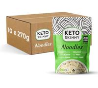 Keto Skinny Shirataki Konjac Noodles 270g (Pack of 12) - Organic Konjac Flour, Zero Sugar, Low Carb, Low Calorie, Fibre & Protein, Gluten Free, Vegan, Keto Friendly, Ready to Eat Noodle Alternative