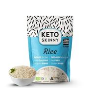 Keto Skinny Shirataki Konjac Rice 270g (Pack of 1) - Organic Konjac Flour, Zero Sugar, Low Carb, Low Calorie, Fibre & Protein, Gluten Free, Vegan, Keto & Paleo Friendly, Ready to Eat Rice Alternative