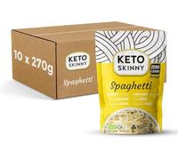 Keto Skinny Shirataki Konjac Spaghetti 270g (Pack of 12) - Organic Konjac Flour, Zero Sugar, Low Carb, Low Calorie, Fibre & Protein, Gluten Free, Vegan, Keto & Paleo Friendly, Ready to Eat Spaghetti