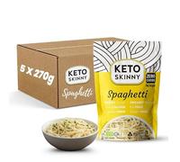 Keto Skinny Shirataki Konjac Spaghetti (5x 270g)- Organic Konjac Flour, Zero Sugar, Low Carb, Low Calorie, Fibre & Protein, Gluten Free, Vegan, Keto & Paleo Friendly Ready to Eat Spaghetti Alternative