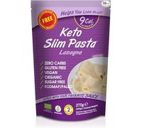 Keto Slim Lasagne Pasta Sheets (Pack of 10 x 270g) Organic Konjac Flour & Oats Shirataki Pasta, Zero Carb, Low Calorie, Gluten, Fat & Sugar Free, Vegan High Fibre Ready to Eat, Paleo Diet Friendly