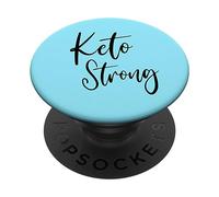 Keto Strong | Low-Carb Ketogenic KETO For Life Statement PopSockets Adhesive PopGrip
