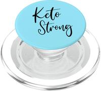 Keto Strong | Low-Carb Ketogenic KETO For Life Statement PopSockets PopGrip for MagSafe
