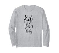Keto Vibes Only | Low-Carb Ketogenic Keto for Life Statement Long Sleeve T-Shirt