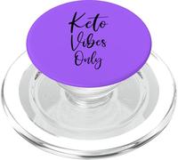 Keto Vibes Only | Low-Carb Ketogenic KETO For Life Statement PopSockets PopGrip for MagSafe