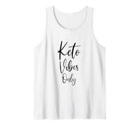 Keto Vibes Only | Low-Carb Ketogenic Keto for Life Statement Tank Top