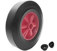 KetoBarrow 10'' Solid Wheel Rubber Tyre Puncture Proof Wheelbarrow Sack Truck Cart Heavy Duty Wheel with 20mm Axle Bore